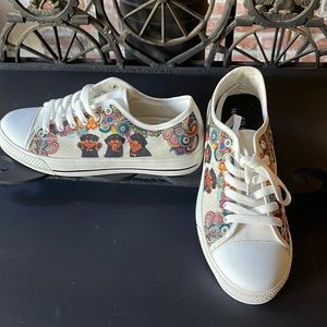 Rottweiler tennis shoes. Never worn